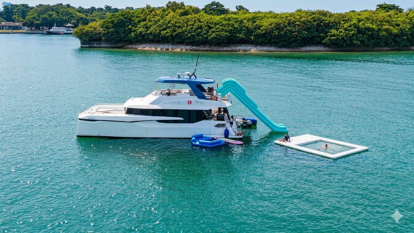 MS Eternity motor yacht from the Yachting Experience Singapore fleet
